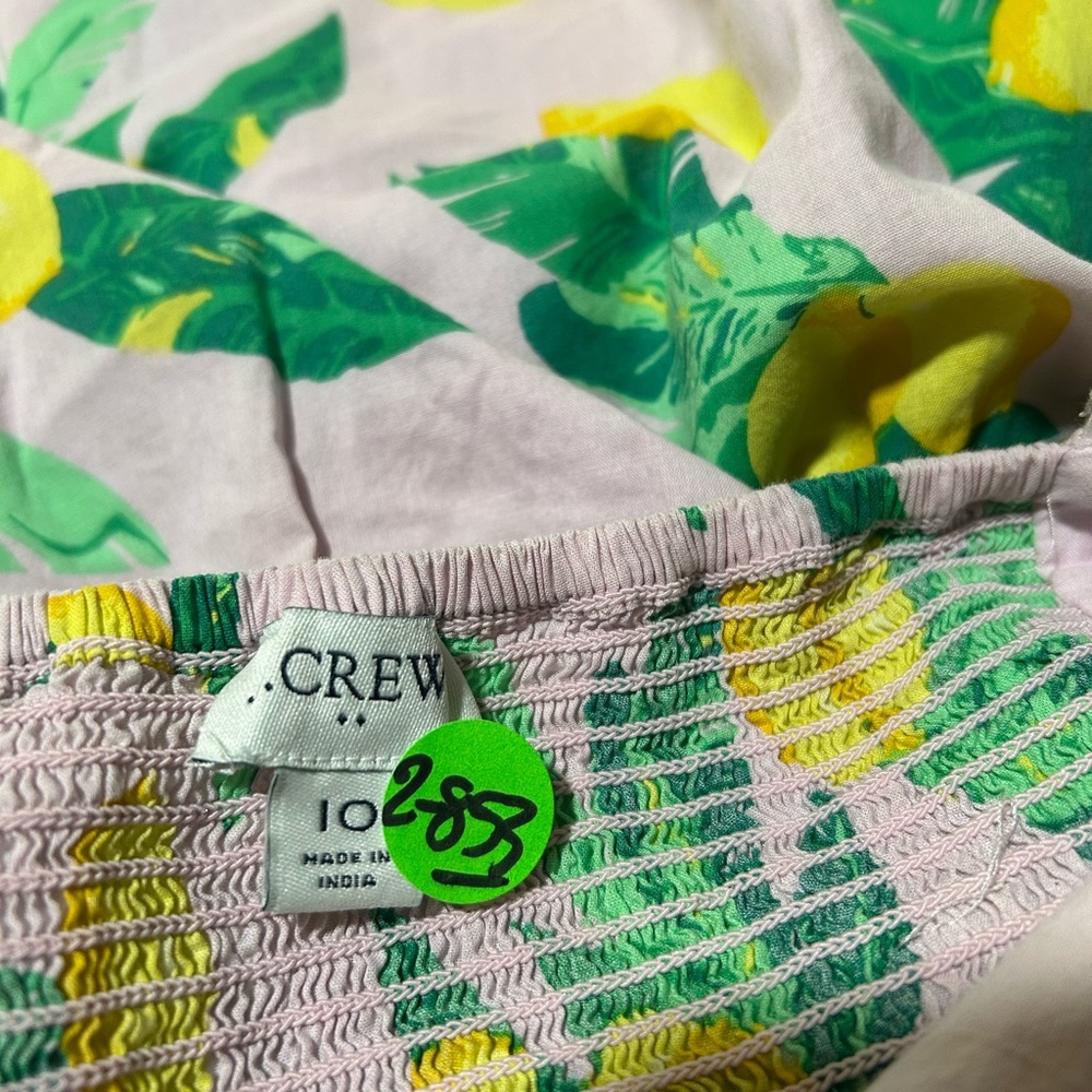 J. Crew Lemon Print High Low Dress - Picture 9 of 12